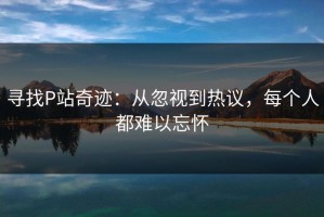 寻找P站奇迹：从忽视到热议，每个人都难以忘怀