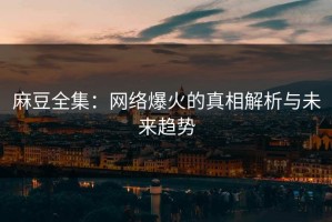 麻豆全集：网络爆火的真相解析与未来趋势