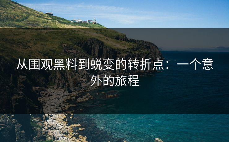 从围观黑料到蜕变的转折点：一个意外的旅程