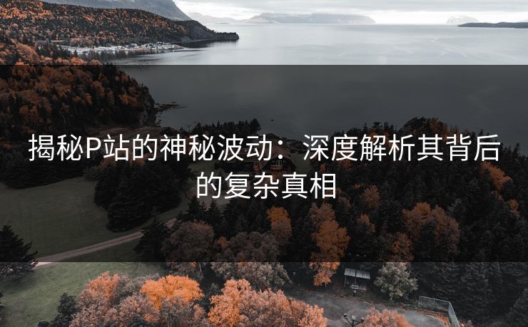 揭秘P站的神秘波动：深度解析其背后的复杂真相